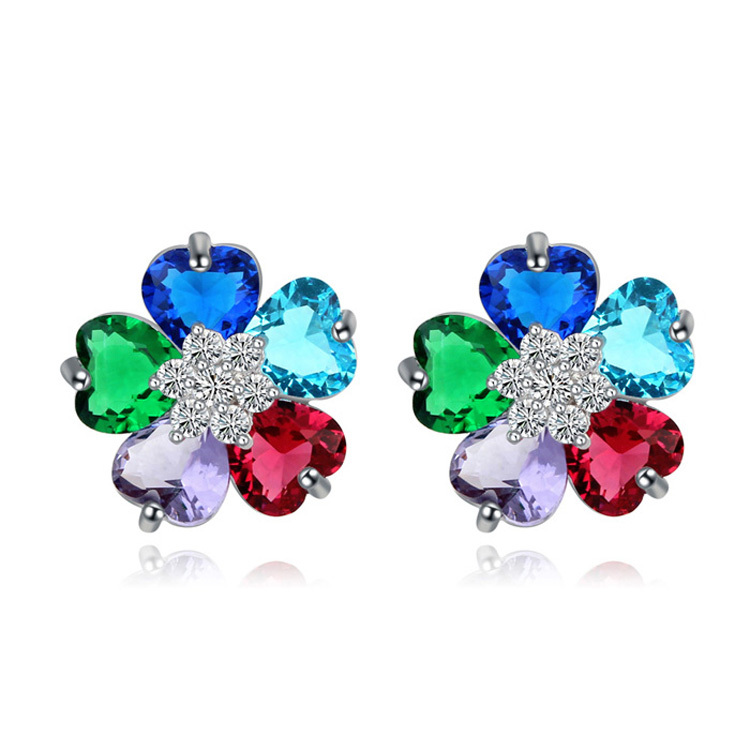 Oorbellen Flower Rainbow